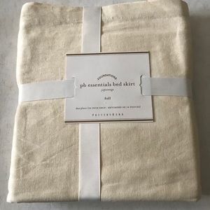 Pottery Barn Essentials Full Linen Bed Skirt
